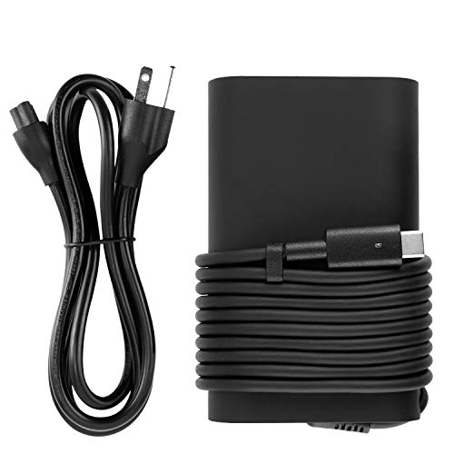 65W USB C Type-C AC Charger for Dell LA65NM170, DA30NM150, LA45NM150, 02YKOF, XPS 12 9250, Latitude 11 5175, Latitude 12 7275, Latitude 13 7370, Latitude 14 5480 Power Supply Cord