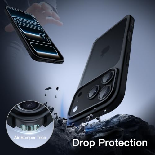 Image of JETech Matte Cover Case for iPhone New Pro Max, Black