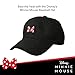 Disney Minnie Mouse Dad Hat, Cotton Adjustable Baseball Cap with Bow and Curved Brim, Black, One Size