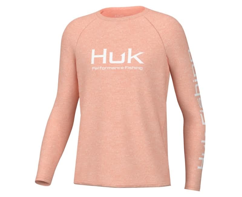 Image of HUK Kids Pursuit Pattern Long Sleeve Shirt, Fishing Shirt for Kids