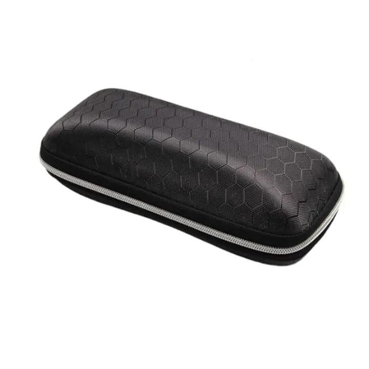 Image of Zipper Eyewear case - Spectacles cover - Goggles box Pouch for men and women. (BLACK)