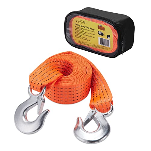 Tech Traders Heavy Duty Breakdown Recovery & Towing 5 Tonne Tow Belt Strap Rope (3.5m Long)