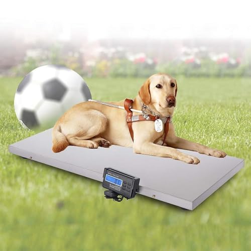 Báscula electrónica para mascotas y ganado, 500 kg capacidad miniatura 1