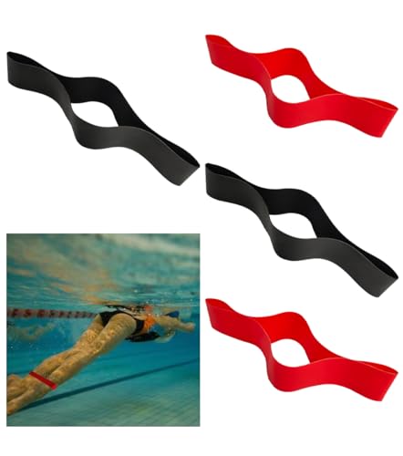 4Pcs Rubber Ankle Strap for Swimming, Legs Resistance Exercise Swim Band, Swimming Ankle Strap, General Swimming Helper for Children and Adults