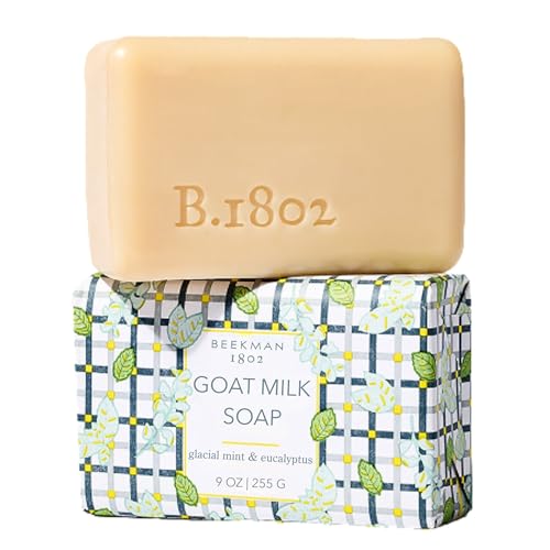 Beekman 1802 Goat Milk Soap, Glacial Mint &amp; Eucalyptus, 9 oz