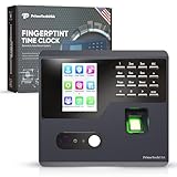 PrimeTechUSA Time Clock for Small Business | No Monthly Fees Clock in Machine for Employees | Time Card Machine | Time Clock Punch Machine | Timeclocks Small Business | Easy Employee Reporting!