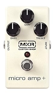 Up to +26dB clean boost Specially-tuned Bass and Treble controls for fine tonal shaping Low noise circuitry True bypass switching