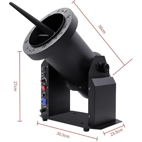 Máquina de nieve LED 220 V, generador de copos de nieve coloridos de 2000 W, ajustable en tamaño de copos para Navidad, bodas, eventos de DJ y fiestas miniatura 5