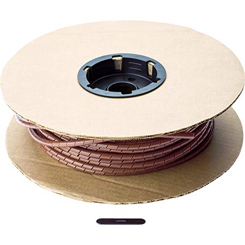 パンドウイット スパイラルラッピング ポリエチレン 茶 T25F-C1