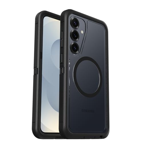 Image of OtterBox Samsung Galaxy S25+ Defender Series XT Clear Magnet Case - Dark Side (Black)