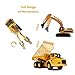 Gemini&Genius 2Pcs Construction Vehicle Toys Dump Truck and Excavator Set Heavy Metal 1/50 Scale Digger and Dumper Diecast Engineering Vehicle Toys for Kids and Decoration House