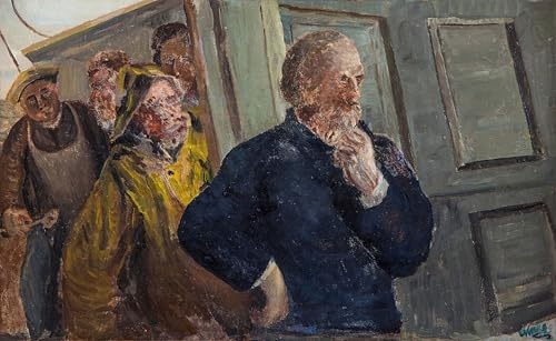 Toile Décor Art Mural Classique Pêcheurs de Christian Krohg - Peinture Moderne 60x90cm