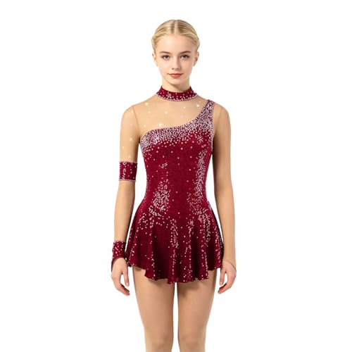 Tenue de compétition de patinage artistique haut de gamme pour femmes