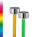 Produktbild Eaxus® 6x LED Solarlampen für Außen - Deko Gartenleuchten/Gartenlaternen mit RGB Farbwechsel, Kabellos