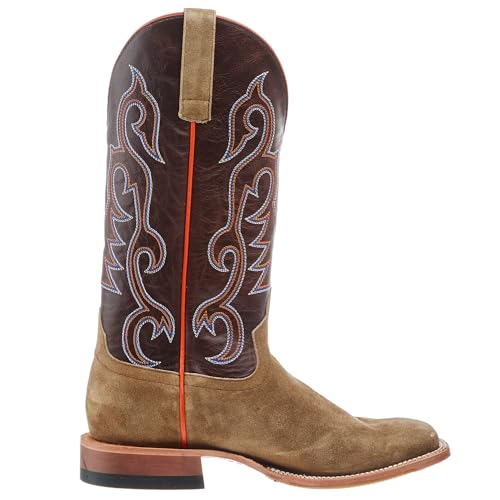 Horse Power Men's Horsepower Growler Western Boot Wide Square Toe Tan 10 D(M) US4