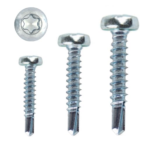 Bohrschrauben Ø 2,9-6,3 Stahl verzinkt 7504 N selbstschneidend Linsenkopf TX Torx (500, 6,3 x 16 mm)