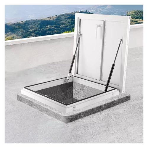 Puerta de seguridad de acero galvanizado para techos 45x45 cm 2
