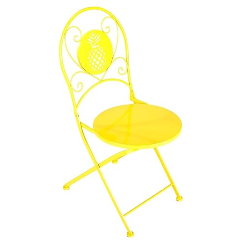 The Lakeside Collection Foldable Metal Icon Tables or Chairs - Pineapple Chair