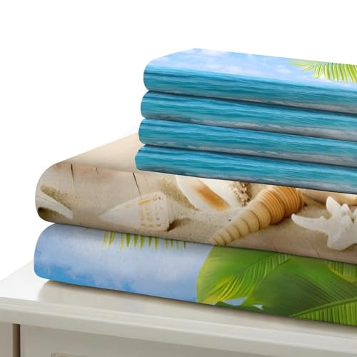 Parure de lit cabanes de plage housse de couette microfibre 220x240 cm - 7