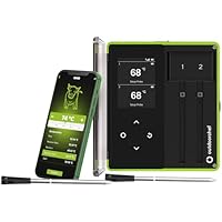 Outdoorchef Easy Check Thermometer Dual – Wireless Bluetooth BBQ‑Thermometer mit App, 2 hitzebeständige Fühler für Fleisch & Garraum, 200 m Reichweite, spülmaschinenfestes Grillthermometer