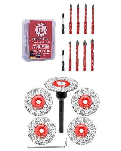 Tige Hexagonale pour Scie Cloche Carrelage Évitant les Fissures de Céramique Dur