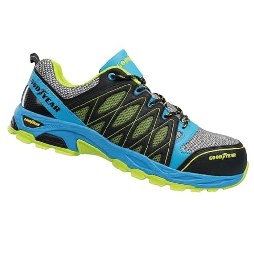 Goodyear Herren Metallfreie Arbeitssicherheit Trainer mit Non Metallic Stoffkappe S1p / Sra Hro Construction Boot, Mehrfarbig, 47 EU