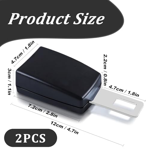 2 Stück Accessori per Auto, 4.72 IN/12 CM, Zubehör für Autos Universelle,Auto-Teile Geeignet für 96% aller Autos