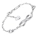 Billie Bijoux Pulsera de plata esterlina Mujer Símbolo Amor Infinito Brazalete de...