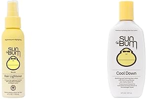 Sun Bum Combination Pack: Blonde Formula Hair Lightener and Cool Down Aloe...