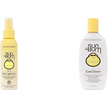 Sun Bum Combination Pack: Blonde Formula Hair Lightener and Cool Down Aloe...