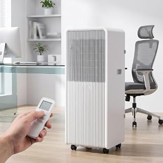 Portable Air Conditioner 12000BTU Quiet Cooling Unit with Timer and Remote Control for Bedrooms, UK 3-Pin Plug and Adapter Included, Energy Efficient Easy Insta, Style 5, 10000 BTU