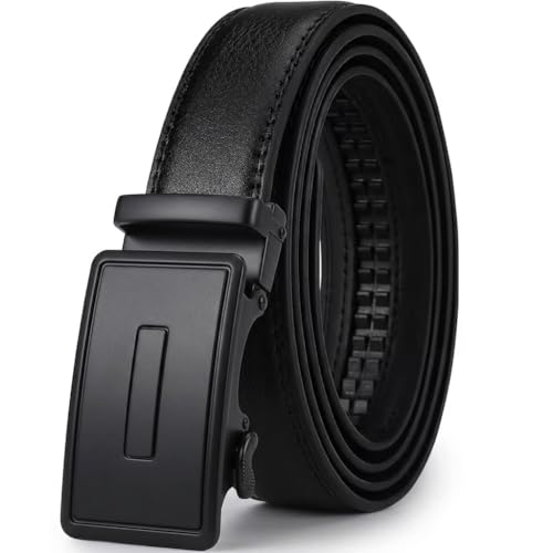 Image of WildHorn Men's Genuine Leather Belt for Men| Premium Auto-Lock Buckle | Adjustable up to 48 inch | Formal & Casual Wear | Micro-Adjust Fit | Stylish Gift Box Included