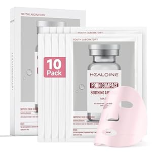 Salmon DNA PDRN Pink Deep Collagen Face Mask,Overnight Sensitive Irritated Skin Face Mask,Hydrating, Firming and Moisturizing Korean Facial Mask 30g*10ea