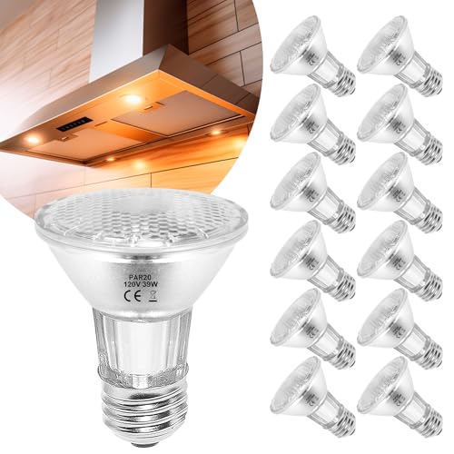 KIMLOONG PAR20 Halogen Light Bulbs, 39W 120V Dimmable 12 Pack,