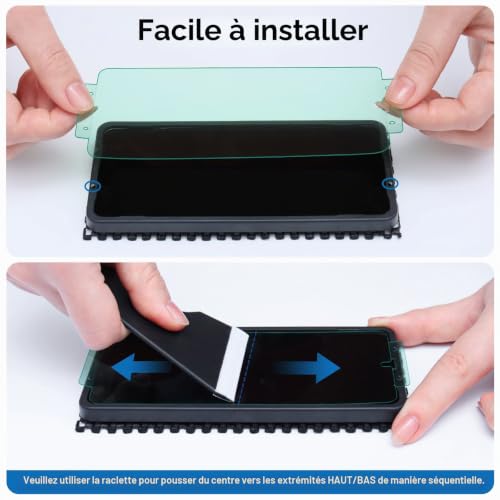 amFilm 2+2 Pièces Protection d'écran Hybrides pour Samsung Galaxy S22 Plus / S22 + 5G avec Protecteurs de Verre Trempé d'objectif de Caméra – vue 4