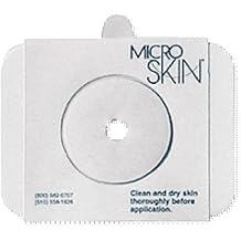 Two-Piece Cut-to-fit MicroSkin Adhesive Plain Barrier 1-3/4" Stoma Opening, Transparent, Durable, Breathable, Waterproof Box of 5 Each