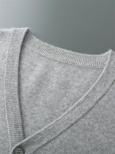 Men's Knitted Cardigan V Neck Button Down Long Sleeve Sweater Soft Warm Fleece Knit Fall Outerwear2