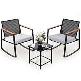 Gizoon 3-Piece Rocking Bistro Set