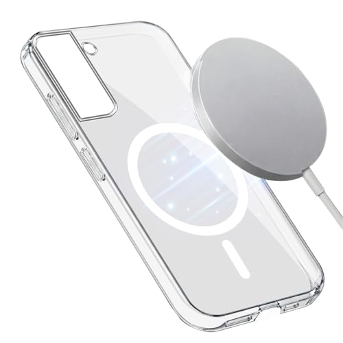 Image of Jkobi Lifetime Anti-Yellow MagSafe Compatible Clear Back Cover Case for Samsung Galaxy S21 5G | S21 4G (Sleek Hard Crystal | Shockproof and Camera Protection)