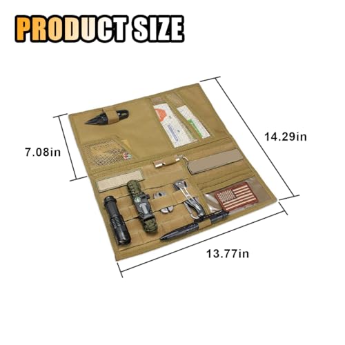 image for smilfuy Tactical Molle Car Sun Visor Organizer, Large Molle Visor Pane