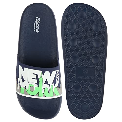 Image of URJO Kids's Sliders /Slippers Lightweight Super Flexible Arch Support Durable Anti Skid & Stylish Dailywear Sliders /Slippers for Boy's & Girl's