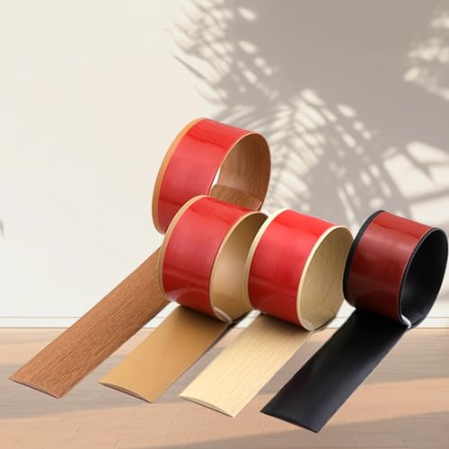 HUIZHENSHENG Franja De Transición De Piso Auto Adhesivo, Tiras De Tapa del Piso De Transición De Pisos Auto Adhesivos Laminado(Size:7.6cm x 400cm,Color:Gray Wood Grain)