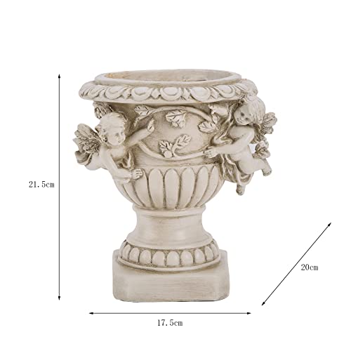 Cherub Angel Planters, Cherub Planter Flower Pots With Drain Hole For All House Plants, Patio Yard Decor, Polyresin, 8.46" H #TOP5