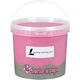 GT CATERING Sucre pour barbe à papa goût fraise   5 kg   Fabriqué en France