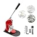 1" 25mm Button Badge Maker Punch Press Machine with 1000 Sets of Button Parts and Circle Cutter for DIY