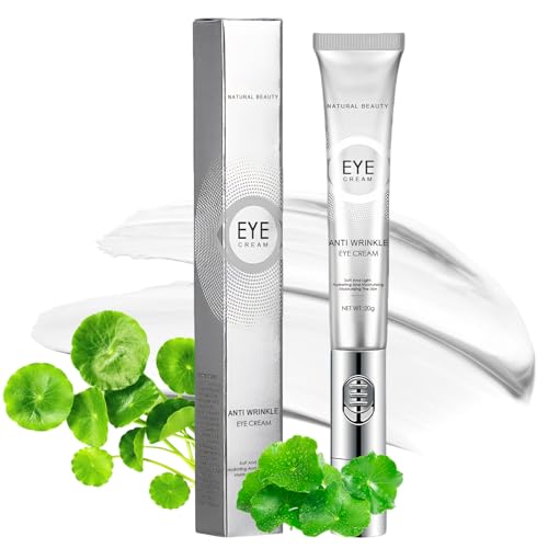 Contorno De Ojos,Eye Cream Con áCido HialuróNico, Extracto De Centella AsiáTica,Crema Antiedad Para Ojos Con Masaje EléCtrico,Elimina Ojeras Y Bolsas,Para Todo Tipo Pieles (20g)
