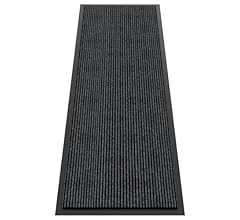 HOMEK Indoor Outdoor Door Mat, 2' x 6' Doormat for Entryway, Rubber Backing Non Slip Front Door Mat, Super Absorbent Indoor…