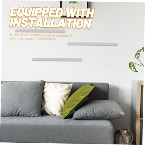 Étagère murale blanche moderne de rangement multi-fonction flottante et stable