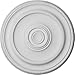 Ekena Millwork CM20KPPOS Kepler Traditional Ceiling Medallion, 19 3/4"OD x 1 1/2"P (For Canopies up to 4 1/2"), Hand-Painted Polished Copper