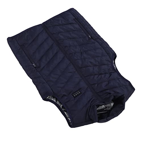 Gilet chauffant électrique Ausla veste thermique USB 17 zones de chauffage fibre carbone L